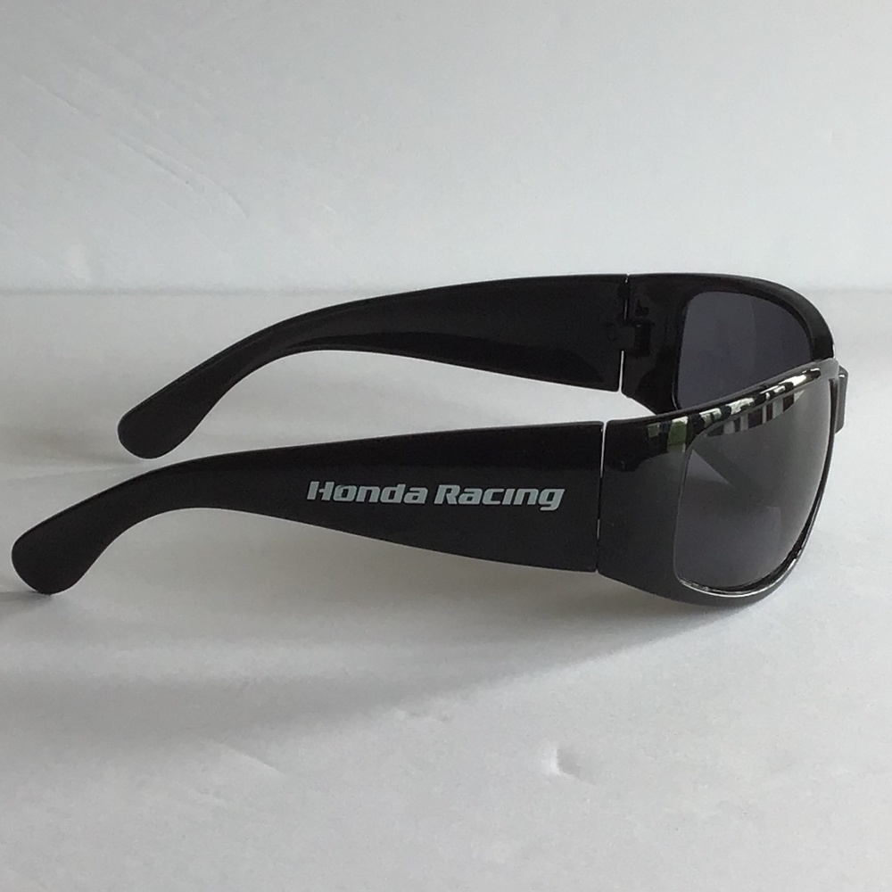 Light Wrap Sunglasses Gloss Black Frame and Black Lens Adult Size